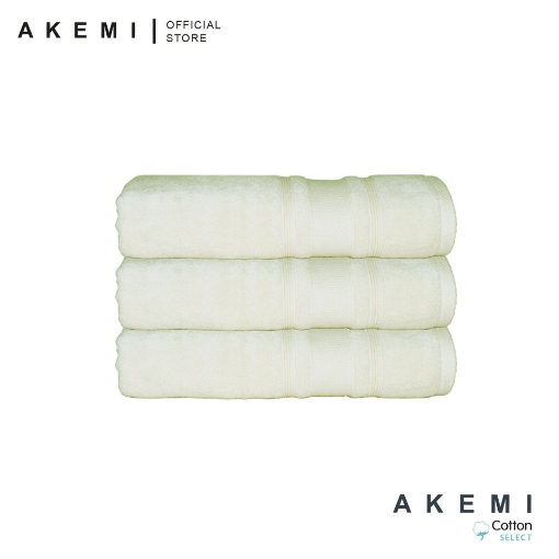 Picture of AKEMI Cotton Select Ultra Absorbent Airloop Towel - Milk White