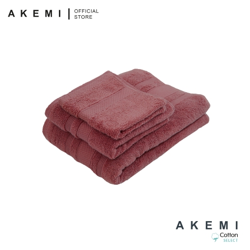 Picture of AKEMI Cotton Select Ultra Absorbent Airloop Towel - Toast Red