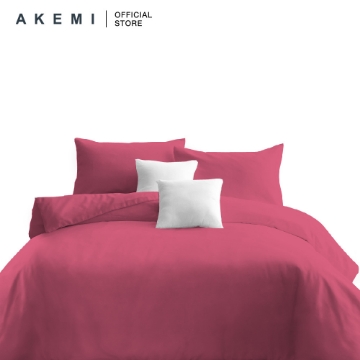 Picture of AKEMI Cotton Essentials Color Home Fitted Sheet Set 350TC - Fruit Pink (K)