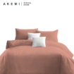 Picture of AKEMI Cotton Essentials Color Home 350TC Fitted Sheet Set - Muted Clay (K)