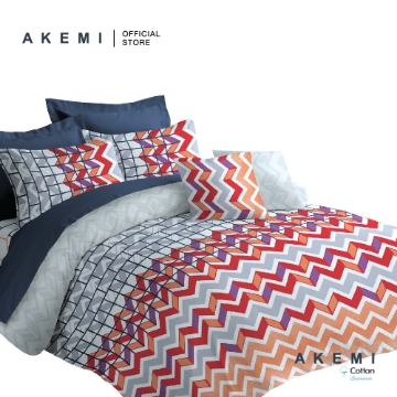 Picture of AKEMI Cotton Essentials At Home 380TC Fitted Sheet Set - Mirow (K)