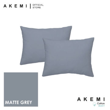 Picture of AKEMI Cotton Select Colour Array Pillow Case- Matte Grey (51cm x 76cm)