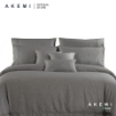 Picture of AKEMI Tencel Charcoal Concord 930TC Fitted Sheet Set – Light Grey (SS/Q/K)