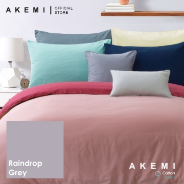 Picture of AKEMI Cotton Select Colour Array 750TC Fitted Sheet Set – Raindrop Grey (SS/Q/K)