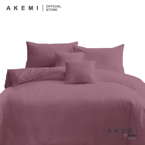 Picture of AKEMI Cotton Essentials Colour Home Devine 650TC Fitted Sheet Set – Lilas Purple (SS/Q/K)