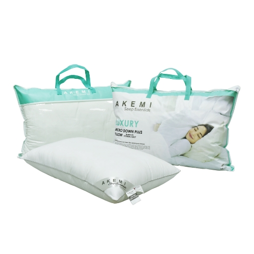 Picture of AKEMI Sleep Essentials Luxury Micro Down Plus Pilllow (48cm x 74cm)