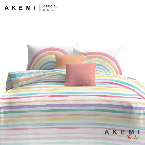 Picture of AKEMI Cotton Essentials Jovial Kids 650TC Comforter Set - Rorainbow (SS/Q/K)