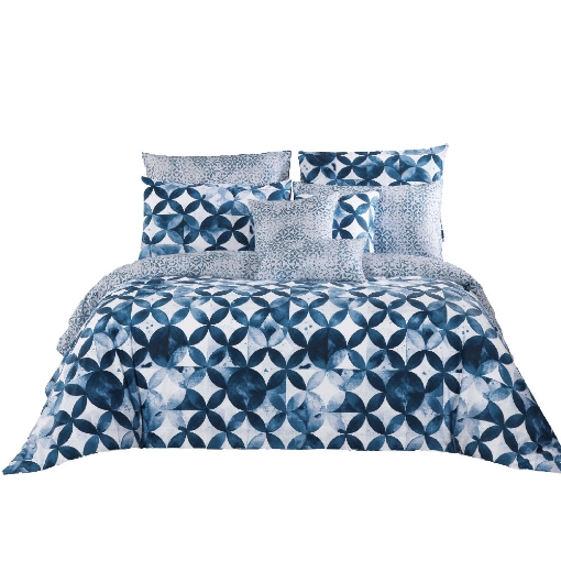 Picture of Akemi Cotton Essential Adore Quilt Cover Set 730TC - Ohene (SS/Q/K)